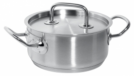 836040 Kookpan met deksel 12 ltr Kitchen-line