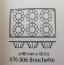 676806 Bakvorm siliconen Briochette