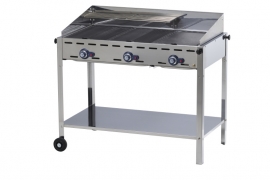 149591 Green Fire barbecue 3 branders