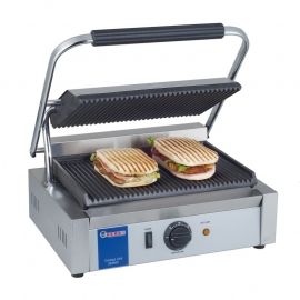 263662 Contactgrill Panini boven geribd, onder glad