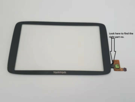 Digitizer touchscreen voorglas voor TomTom Go 6250
