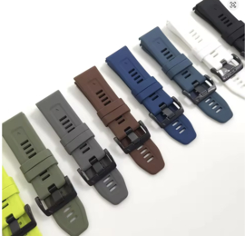Garmin QuickFit Horlogeband 22mm / 26mm – Siliconen Band voor Epix Gen 2, Fenix 7 / 6 / 5 Plus, Enduro 2