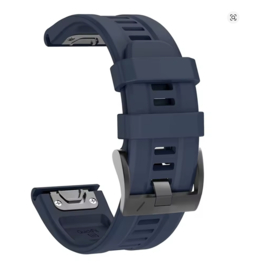 Garmin QuickFit Horlogeband 22mm / 26mm – Siliconen Band voor Epix Gen 2, Fenix 7 / 6 / 5 Plus, Enduro 2