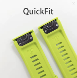 Garmin QuickFit Horlogeband 22mm / 26mm – Siliconen Band voor Epix Gen 2, Fenix 7 / 6 / 5 Plus, Enduro 2