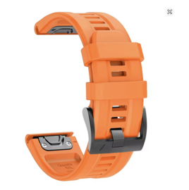 Garmin QuickFit Horlogeband 22mm / 26mm – Siliconen Band voor Epix Gen 2, Fenix 7 / 6 / 5 Plus, Enduro 2