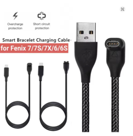 Garmin Oplaadkabel 1m – Duurzame USB Laad- en Datakabel voor Fenix 7/6, Epix, Venu & Forerunner