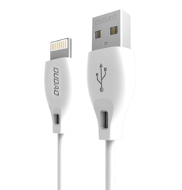 Sterke USB kabel Lightning voor iPhone iPad 2.4A 1m wit