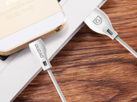 Sterke USB kabel Lightning voor iPhone iPad 2.4A 1m wit