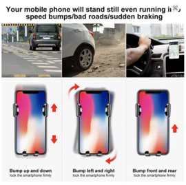 Baseus Auto Gravity Dashboard Telefoonhouder | Zuignap Houder voor iPhone, Samsung & Xiaomi