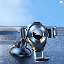 Baseus Auto Gravity Dashboard Telefoonhouder | Zuignap Houder voor iPhone, Samsung & Xiaomi