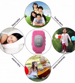 GPS horloge voor kind en senioren met tracker en SOS bel alarm functies groen