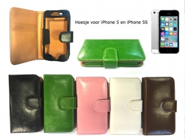 iPhone 5S 5G Portemonnee hoesje diverse kleuren