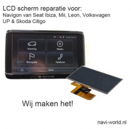 LCD display scherm voor Navigon VW UP Skoda CityGo Seat Mii