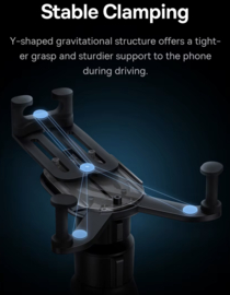 Baseus Auto Restorable Gravity Autotelefoonhouder | Universele Air Vent Houder met Siliconen Grip voor iPhone & Samsung