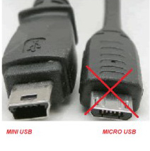 TomTom Origineel Mini USB kabel haaks voor oude model tomtom