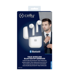 Celly bluetooth oortjes iphone wit