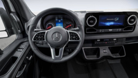 Lcd scherm voor ingebouwde autoradio Mercedes Sprinter w907 w910 bouwjaar 2019 tot 2024