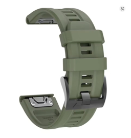 Garmin QuickFit Horlogeband 22mm / 26mm – Siliconen Band voor Epix Gen 2, Fenix 7 / 6 / 5 Plus, Enduro 2