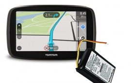 Batterij accu 3 aders en platte stekker voor TomTom GO en START series