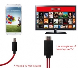 Micro USB MHL naar HDMI 1080P voor Samsung Galaxy Note 3/Galaxy S3/S4/Note2