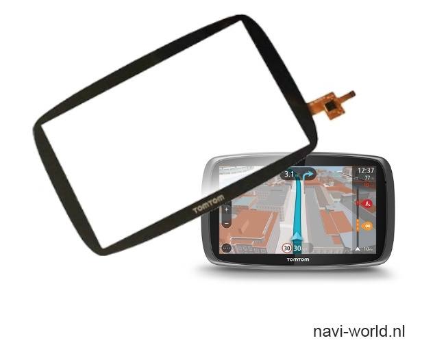 Springen ruw mozaïek Digitizer touchscreen voorglas voor TomTom GO 5200 | Display | Navi-world.nl