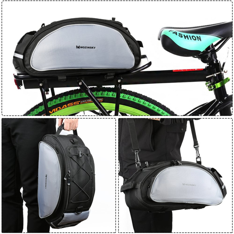 Multifunctionele mobiele fietstas schoudertas voor bagagedrager | Navi-world.nl