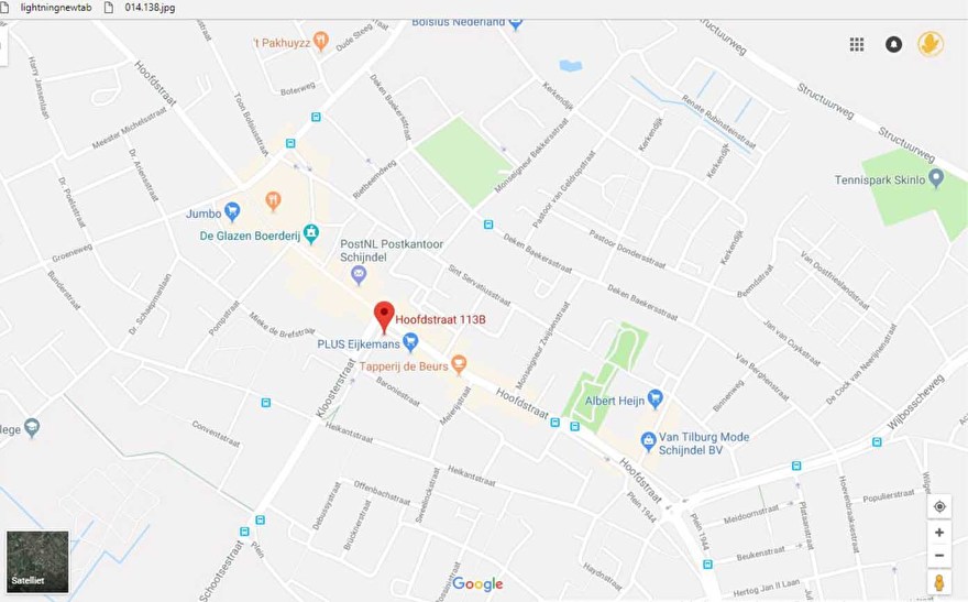 Google maps - craftgarden - routeplanner - hobbywinkel