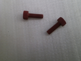 Red Anodized Bolts M4