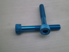 Blue Anodized Bolts M8 X 54