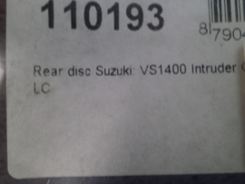 Suzuki VS1400 Intruder Rear Disc