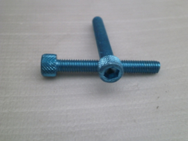 Blue Anodized Bolts M6