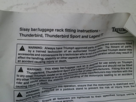 Triumph Thunderbird – Sport – Legend TT