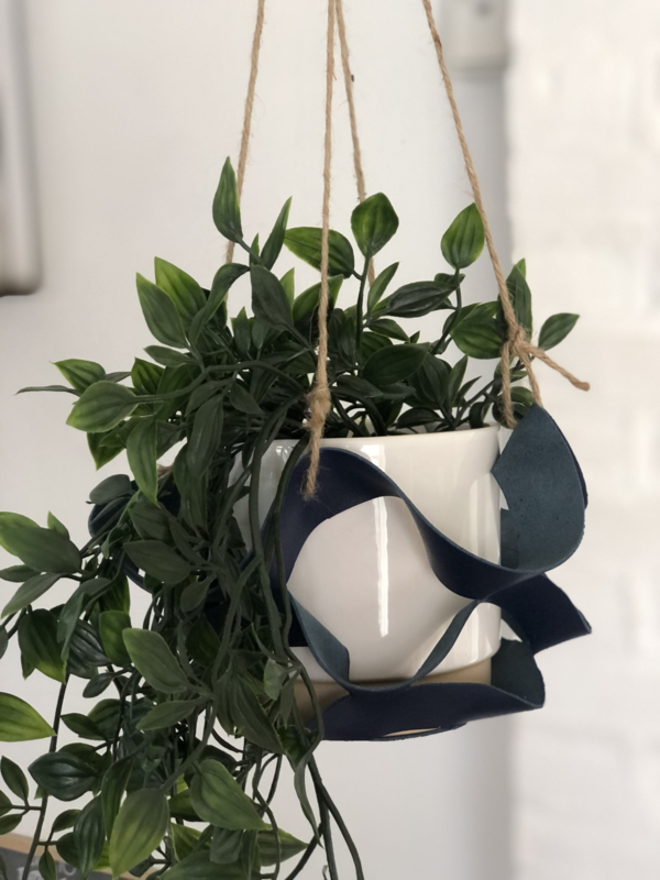 Leren planten hanger maken