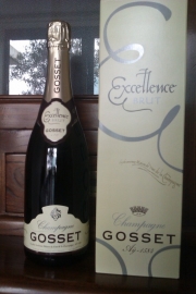 Gosset Excellence Brut € 45,= per fles