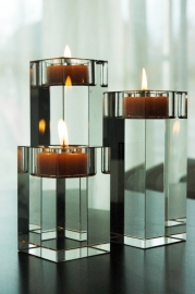 CRYSTAL CANDLE HOLDERS