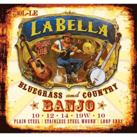 La Bella Acoustic Folk snarenset banjo 5-snarig 010