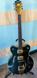 GRETSCH G6609TG PLAYERS EDITION BROADKASTER® CENTER BLOCK DOUBLE-CUT WITH STRING-THRU BIGSBY® AND GOLD HARDWARE
