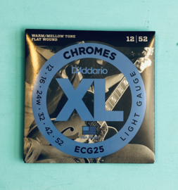 D’Addario ECG25 Chromes Flatwound 12-52