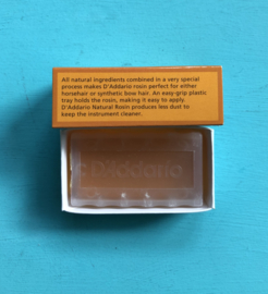D’Addario Natural Rosin Light for Horse or syntatic hair Violin
