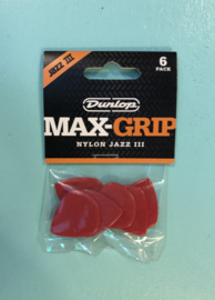 Dunlop Jazz III Max-Grip picks