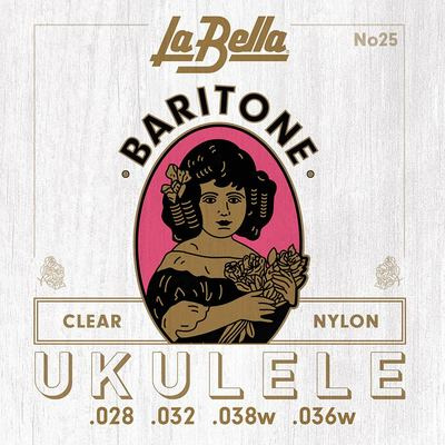 La Bella Acoustic Folk snarenset bariton ukelele