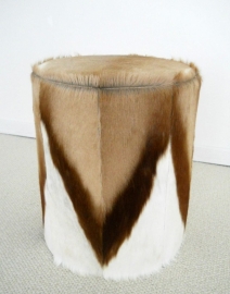 Round Springbok Ottoman