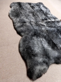 Grey Shorn Quadruple Sheepskin Rug, +/- 135 x 205 cm