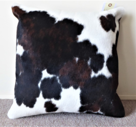 Brown-White Cowhide Cushion (204)