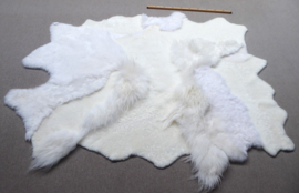 White Blizzard Sheepskin Rug, +/- 160 x 220 cm (251)