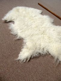 White Curly Mongolian Lambskin (3259)
