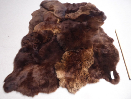 Bruin Schapenvacht Tapijt, +/- 165 x 210 cm (13)