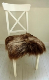 Chair Pad Icelandic Sheepskin, Copper Brown, Long wool