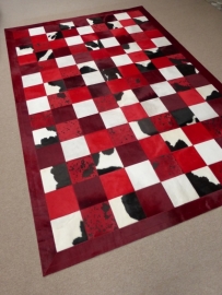 Red Harmony Patchwork Tapijt, 200 x 300 cm