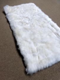 White Sheepskin Rug, 65 x 130 cm